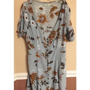 URBAN OUTFITTERS, BUTTON DOWN DRESS